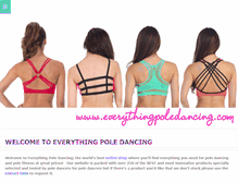 Tablet Screenshot of everythingpoledancing.com